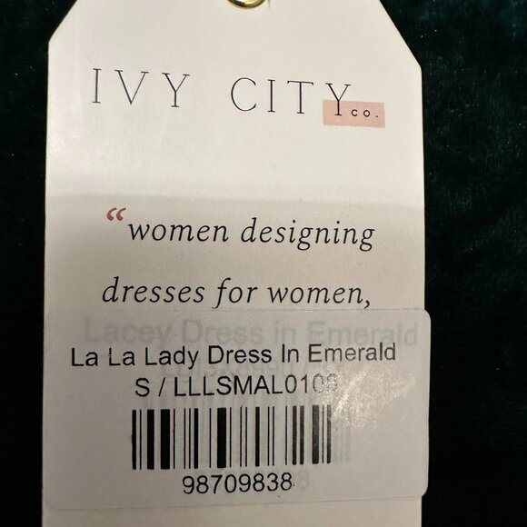 Ivy City CO - LaLaLady Dress in Emerald - Picture 5 of 5